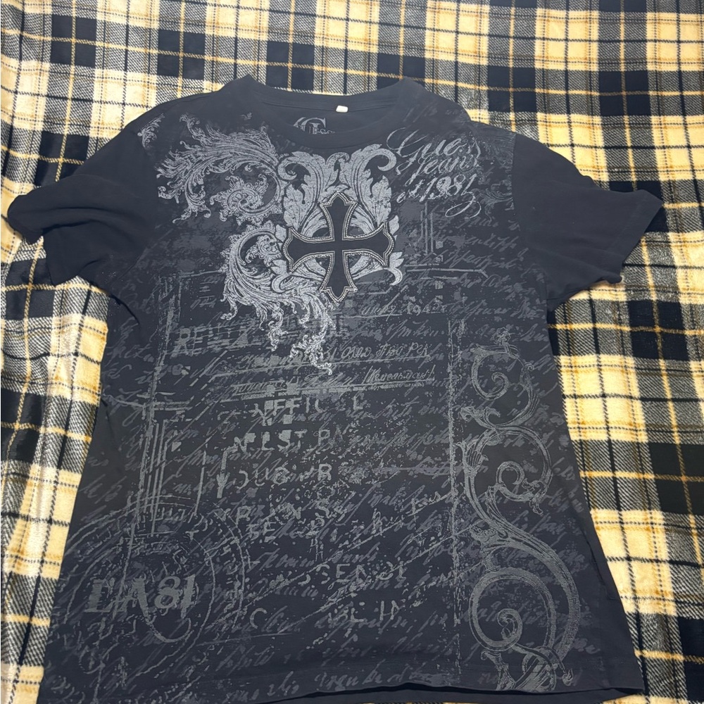 Men's Black Graphic T-Shirt